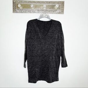 Zara Grey Oversize Long Sweater Dress Size Medium